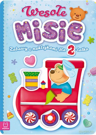 Wesołe misie. Zabawy z naklejkami dla 2-latka [KSIĄŻKA]