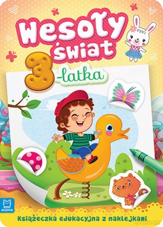 Wesoły świat 2-latka. Zabawa z naklejkami [KSIĄŻKA]