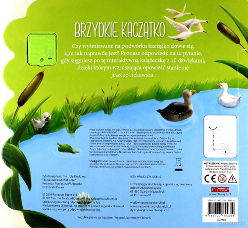10 bajkowych dźwięków. Brzydkie kaczątko [KSIĄŻKA]