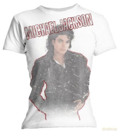 Michael Jackson: Bed Self Stitching Skinny (girl) White (M) [T-SHIRT]