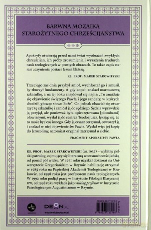 Apokryfy Nowy Testament. Listy i apokalipsy chrześcijańskie - ks. Marek Starowieyski [KSIĄŻKA]