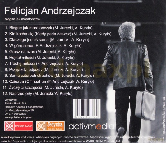 Felicjan Andrzejczak: Biegnę jak maratończyk [CD]