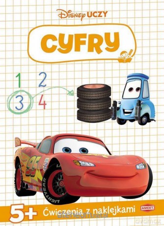 Ćwiczenia z naklejkami. Disney Uczy. Cyfry [KSIĄŻKA]
