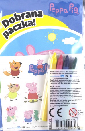 Dobrana Paczka. Złap i koloruj. Świnka Peppa [KSIĄŻKA]