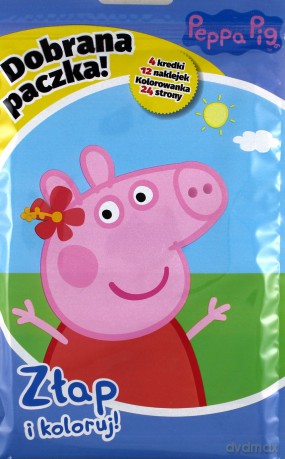 Dobrana Paczka. Złap i koloruj. Świnka Peppa [KSIĄŻKA]