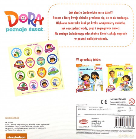 Dora poznaje świat. Dbamy o środowisko [KSIĄŻKA]