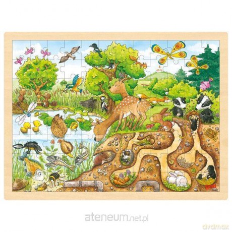 Drewniane puzzle 96 el. Natura [PUZZLE]