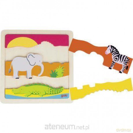 Drewniane puzzle Afryka [PUZZLE]