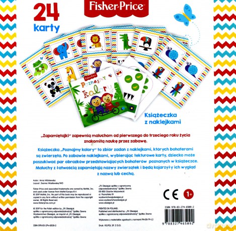 Fisher Price. Zapamiętajki. Zwięrzątkowe memory - Anna Wiśniewska [KSIĄŻKA]