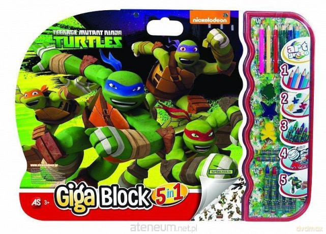 Giga Block - Zestaw dla artysty 5w1 - Żółwie Ninja
