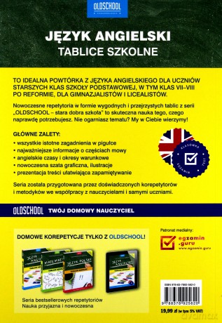 Język angielski. Tablice szkolne [KSIĄŻKA]