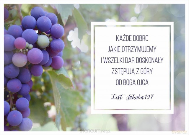 Kartka - Każde dobro, jakie otrzymujemy