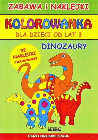 Kolorowanka dla dzieci od lat 3. Dinozaury - Piotr Kieruj [KSIĄŻKA]