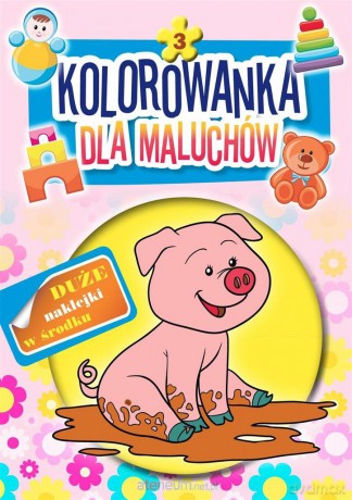 Kolorowanka dla maluchów 3. Świnka - Monika Duda [KSIĄŻKA]