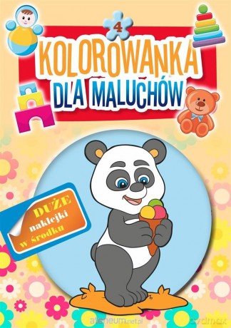 Kolorowanka dla maluchów 4. Panda - Monika Duda [KSIĄŻKA]