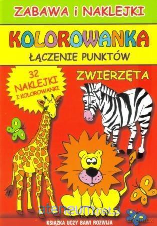 Kolorowanka. Łączenie punktów. Zwierzęta - Emilia Majchrzyk, Beata Guzowska [KSIĄŻKA]