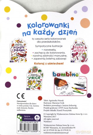 Kolorowanki na każdy dzień. Kochane zwierzaki [KSIĄŻKA]