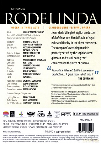 Glyndebourne Festival Opera: Handel:Rodelinda [DVD]
