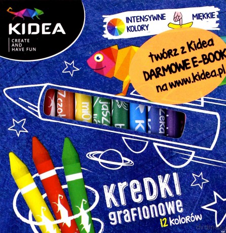 Kredki grafionowe 12 kolorów