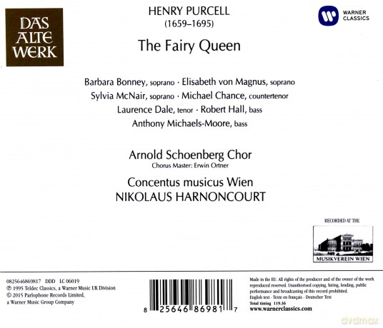 Harnoncourt/Cmw: Purcell:The Fairy Queen [2CD]