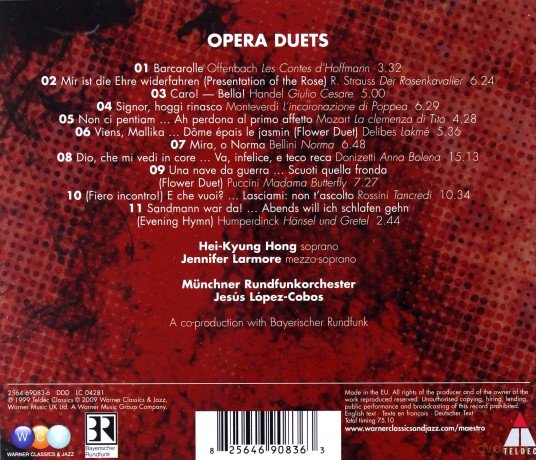 Hei-Kyung Hong/Jennifer Larmore/Jesus Lopez-Cobos/Munchner RundfunkOrchester: Opera Duets [CD]