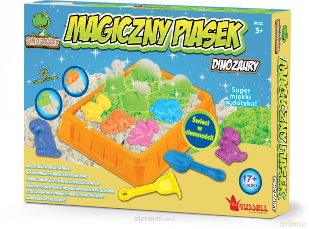 Magiczny piasek - Zestaw świecący Dinozaury