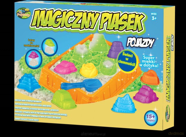 Magiczny piasek - Zestaw świecący pojazdy