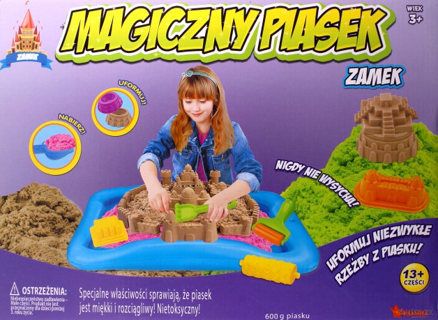 Magiczny piasek - Zestaw z tacką Zamek