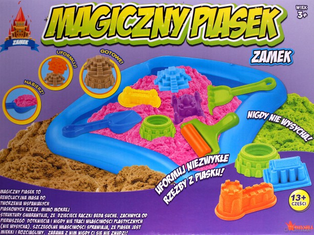 Magiczny piasek - Zestaw z tacką Zamek