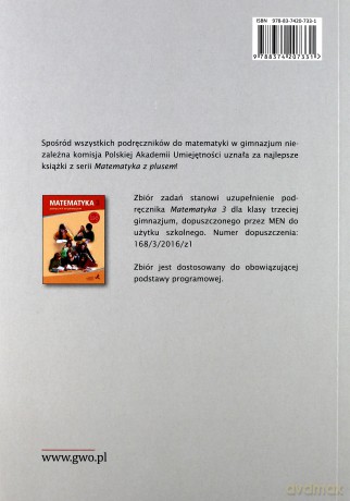 Matematyka Gimnazjum 3 Z Plusem Zbiór zadań [KSIĄŻKA]