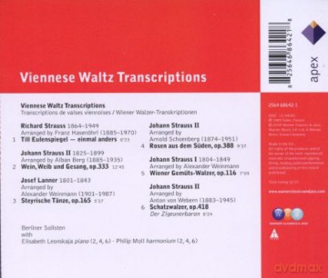 Leonskajy/Moll/Berliner Solist: Strauss:Wiener Walzer Transkripti [CD]
