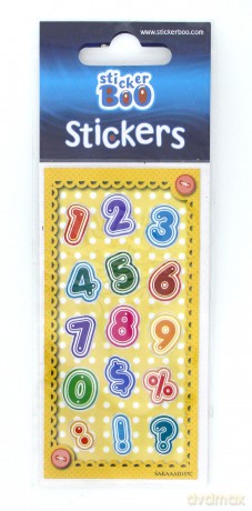 Naklejki Sticker BOO silver cyferki