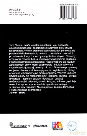 Nieme i puste - Janusz Kryszak [KSIĄŻKA]