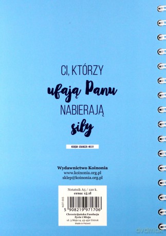 Notatnik A5 - Ci, którzy ufają Panu, nabierają
