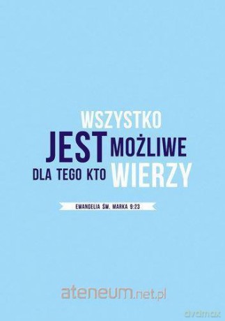 Notatnik A5 - Wszystko jest możliwe dla tego, kto