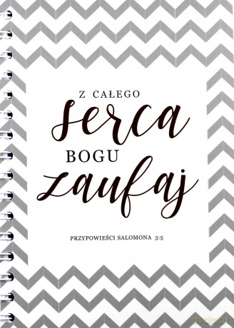Notatnik A5 - Z całego serca Bogu zaufaj