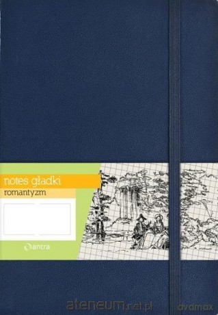 Notes A5 Gładki Romantyzm Granatowy