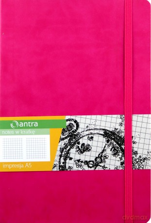 Notes A5 Kratka Impresja Różowy
