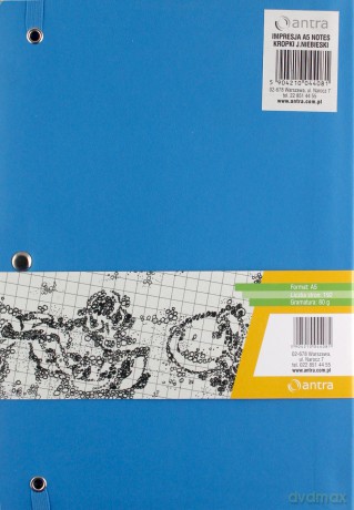 Notes A5 Kropki Impresja Jasny Niebieski