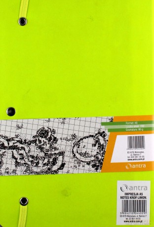 Notes A5 Kropki Impresja Limonka
