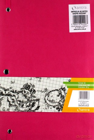 Notes A5 Kropki Impresja Różowy