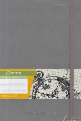 Notes A5 Kropki Impresja Szary