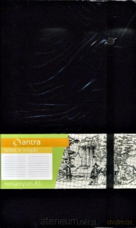 Notes A5 Kropki Romantyzm Czarny