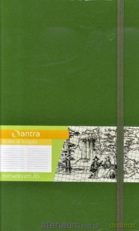 Notes A5 Kropki Romantyzm Khaki
