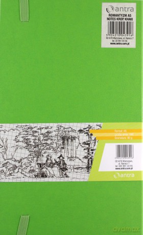 Notes A5 Kropki Romantyzm Khaki