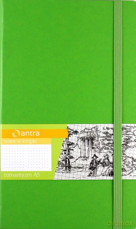 Notes A5 Kropki Romantyzm Khaki