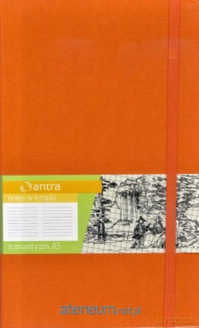 Notes A5 Kropki Romantyzm Pomarańczowy