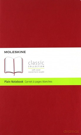 Notes Classic 13x21 gładki - czerwony