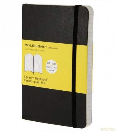 Notes Classic 13x21 kratka - czarny