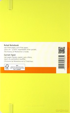 Notes Classic 13x21 linia- cytrynowy